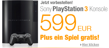 PS3 vorbestellen
