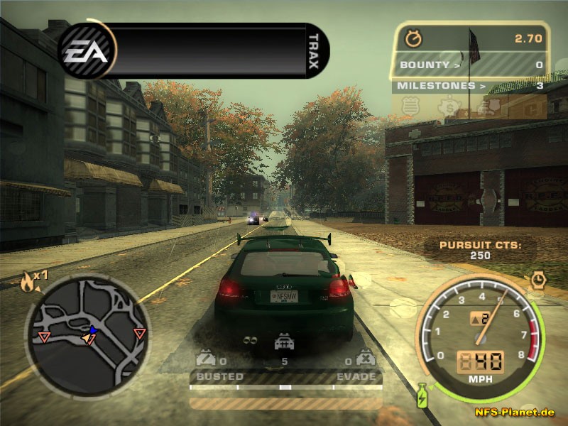 Nfs most wanted спидометр и карта за экраном